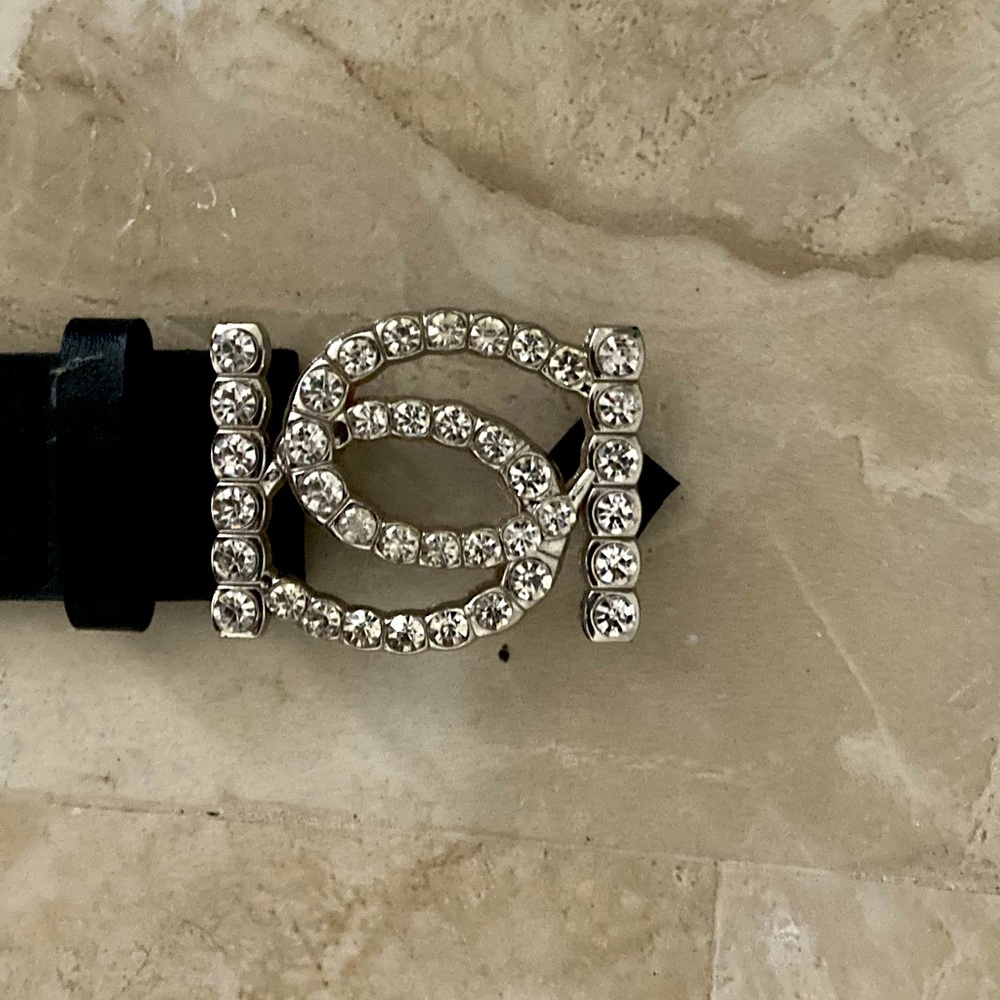 Bebe rhinestone Sparkly belt y2k